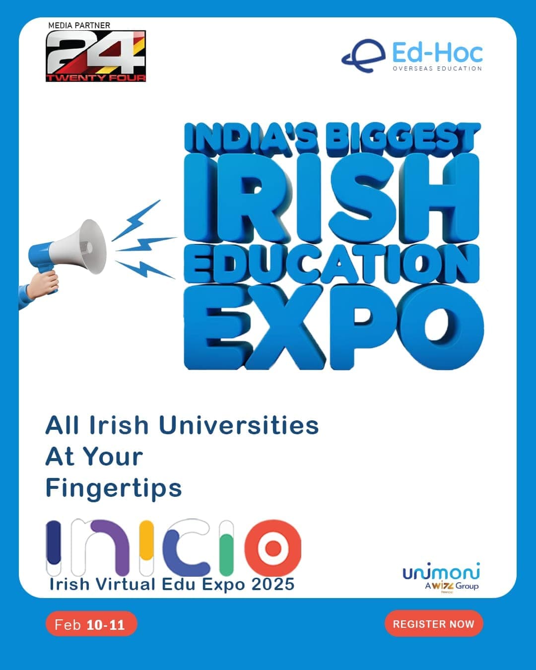 India’s Biggest Irish Education Expo 2025 – Inicio Virtual Edu Expo
