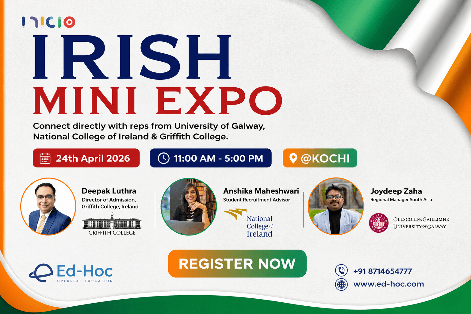 Irish Mini Expo – Meet Ireland’s Top Universities in Kochi!